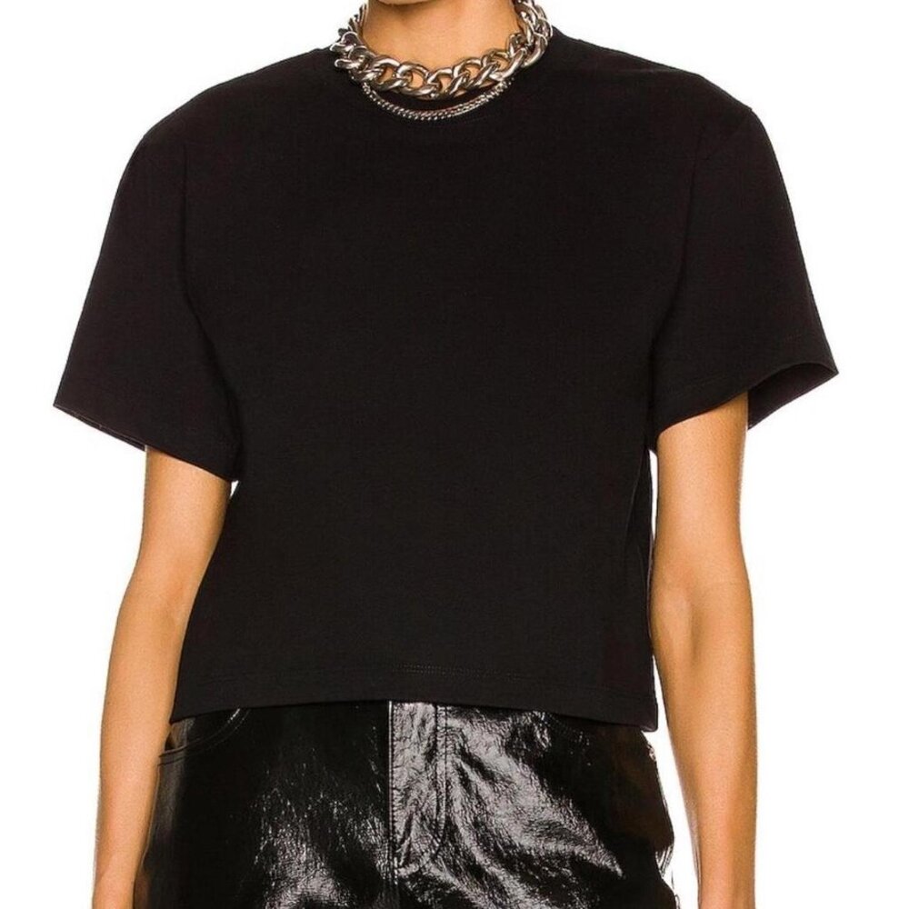 Helmut Lang black cropped tee